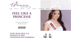 Desktop Screenshot of laprincessespa.com